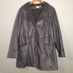 Denim & Co. Faux Suede Jacket